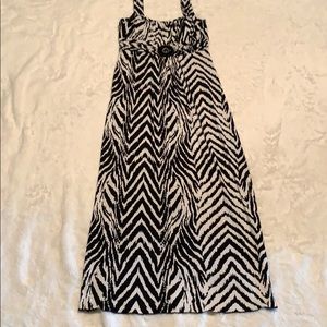 Full length zebra print dress by EnFocus - size 6!